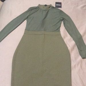 Misguided midi mesh dress